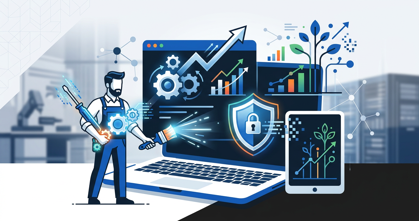 Maintenance site web pro : Performance et Sécurité artisan