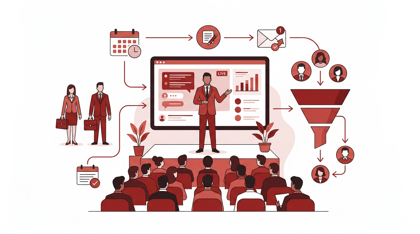 Webinaires B2B 2026 : Convertissez vos Prospects en Live